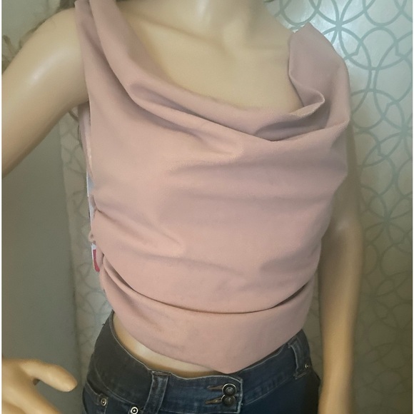 Forever 21 Pink Ruched Sleeveless Tank Top size large - Picture 1 of 6